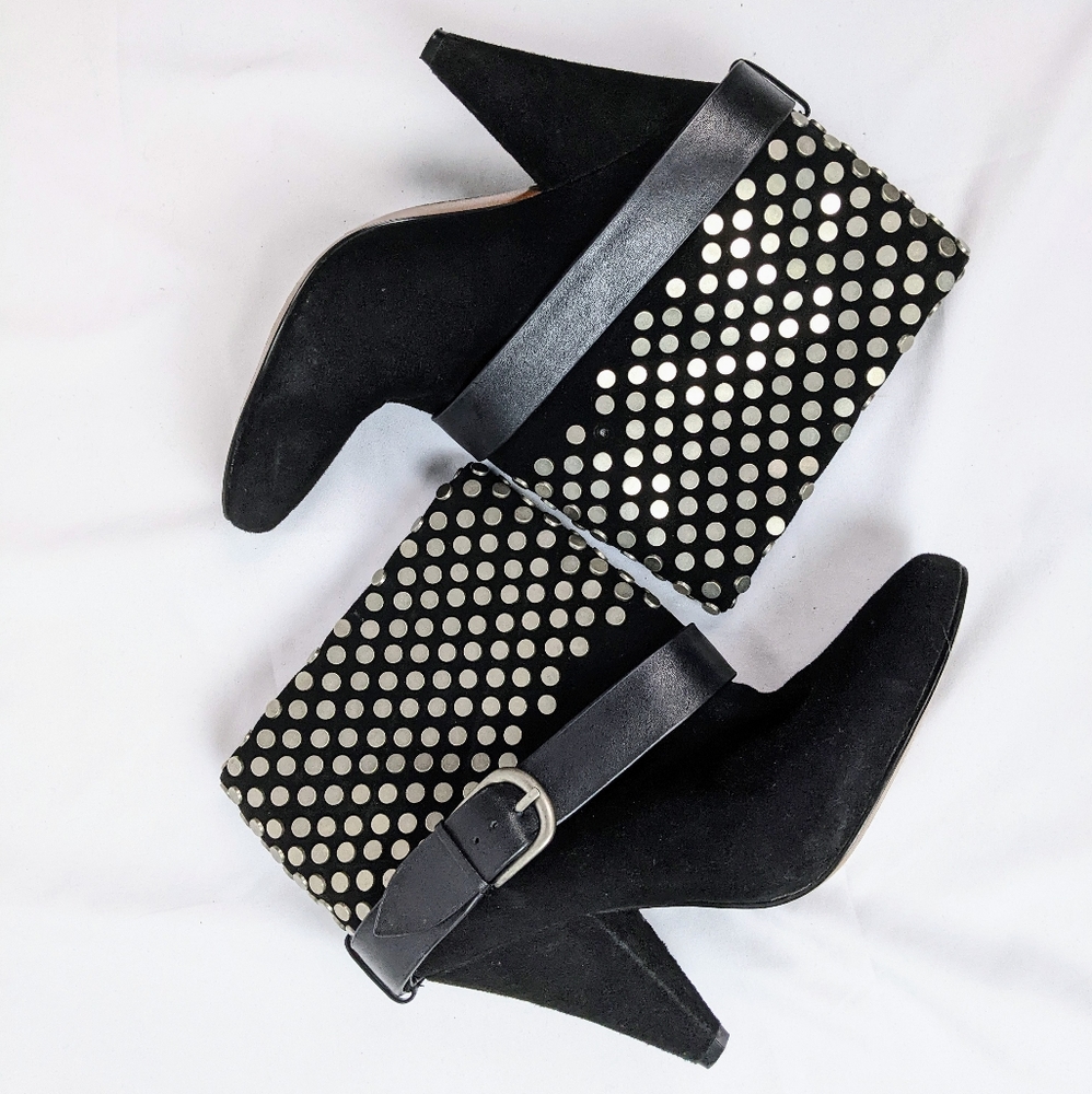 Studded Heeled Boots 9.5 SEE DESCRIPTION - Picture 7 of 11